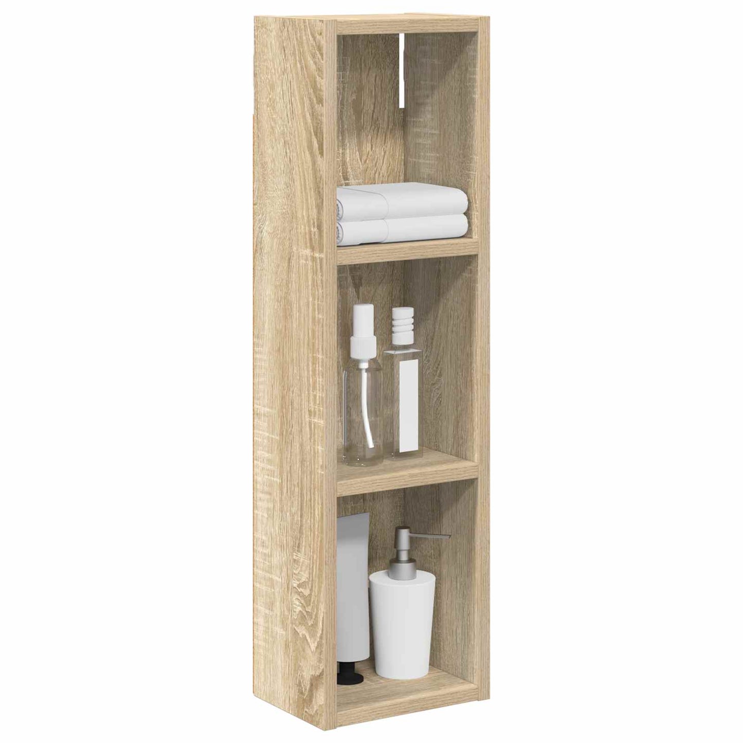 vidaXL Ντουλάπα τοίχου μπάνιου με ράφι Δρύς Sonoma 20 x 14 x 70 εκ
