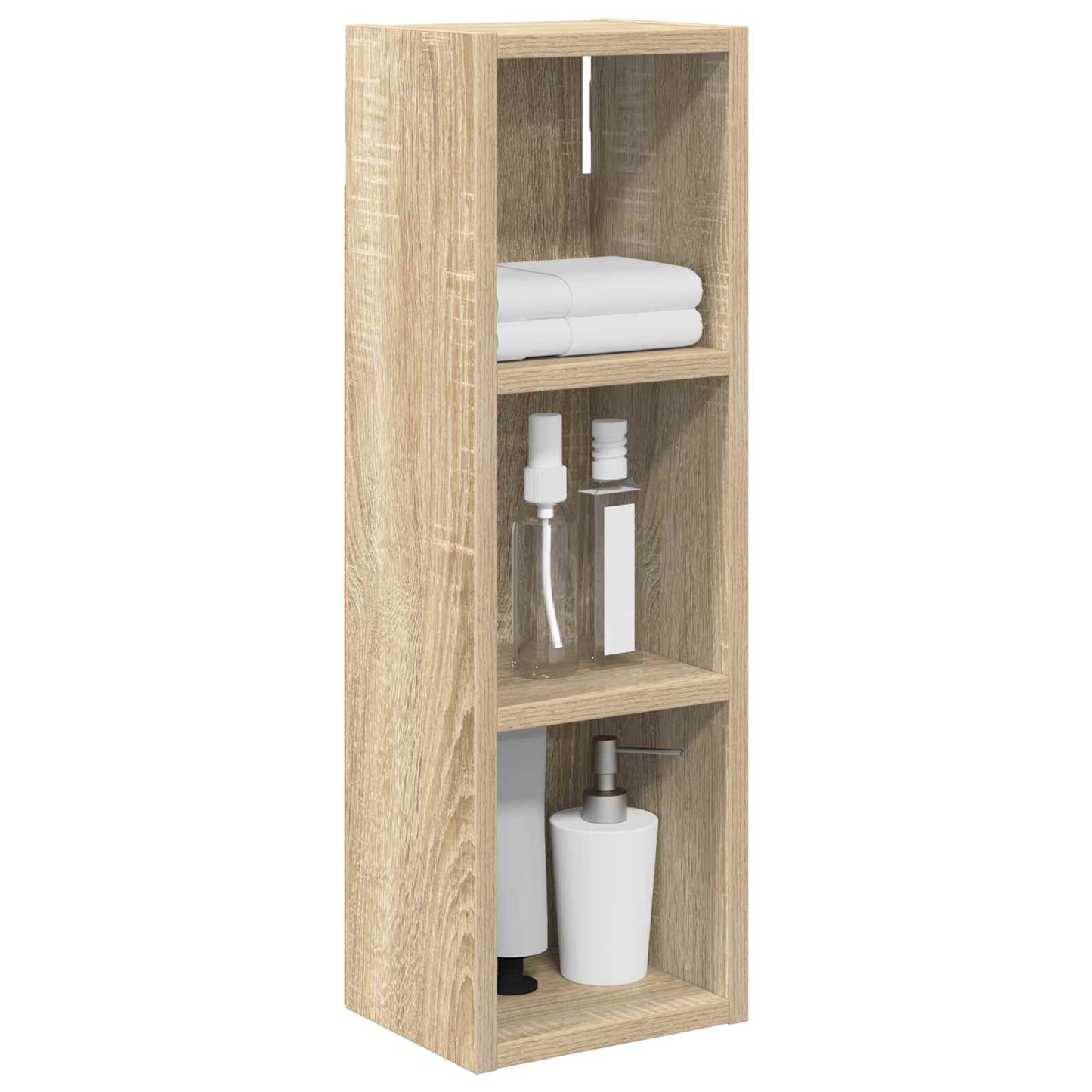 vidaXL Ντουλάπα τοίχου μπάνιου με ράφι Δρύς Sonoma 20 x 16 x 62,5 εκ.