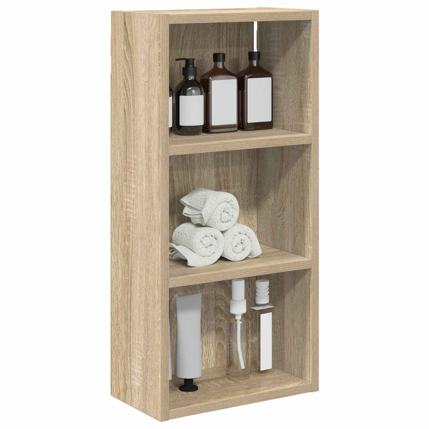 vidaXL Ντουλάπα τοίχου μπάνιου με ράφι Δρύς Sonoma 30 x 16 x 62,5 εκ.