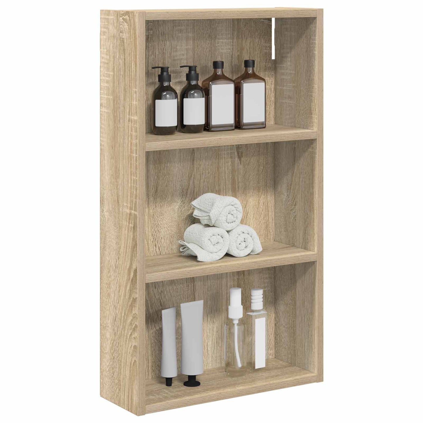 vidaXL Ντουλάπα τοίχου μπάνιου με ράφι Δρύς Sonoma 40 x 14 x 70 εκ