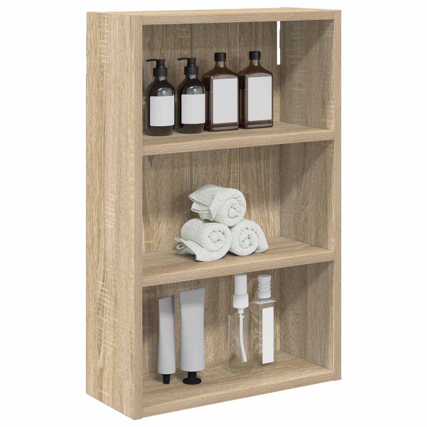 vidaXL Ντουλάπα τοίχου μπάνιου με ράφι Δρύς Sonoma 40 x 16 x 62,5 εκ.