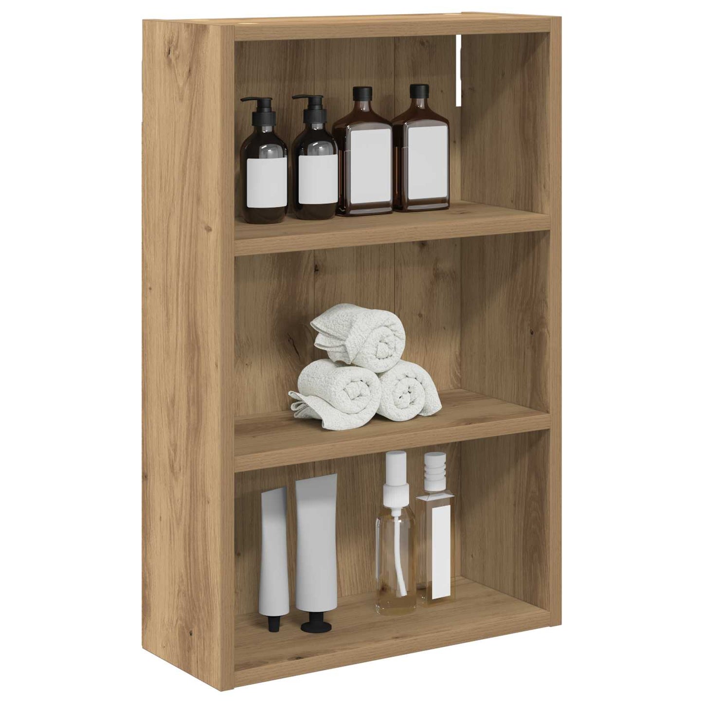 vidaXL Ντουλάπα τοίχου μπάνιου με ράφι Artisan Δρυς 40 x 16 x 62,5 εκ.