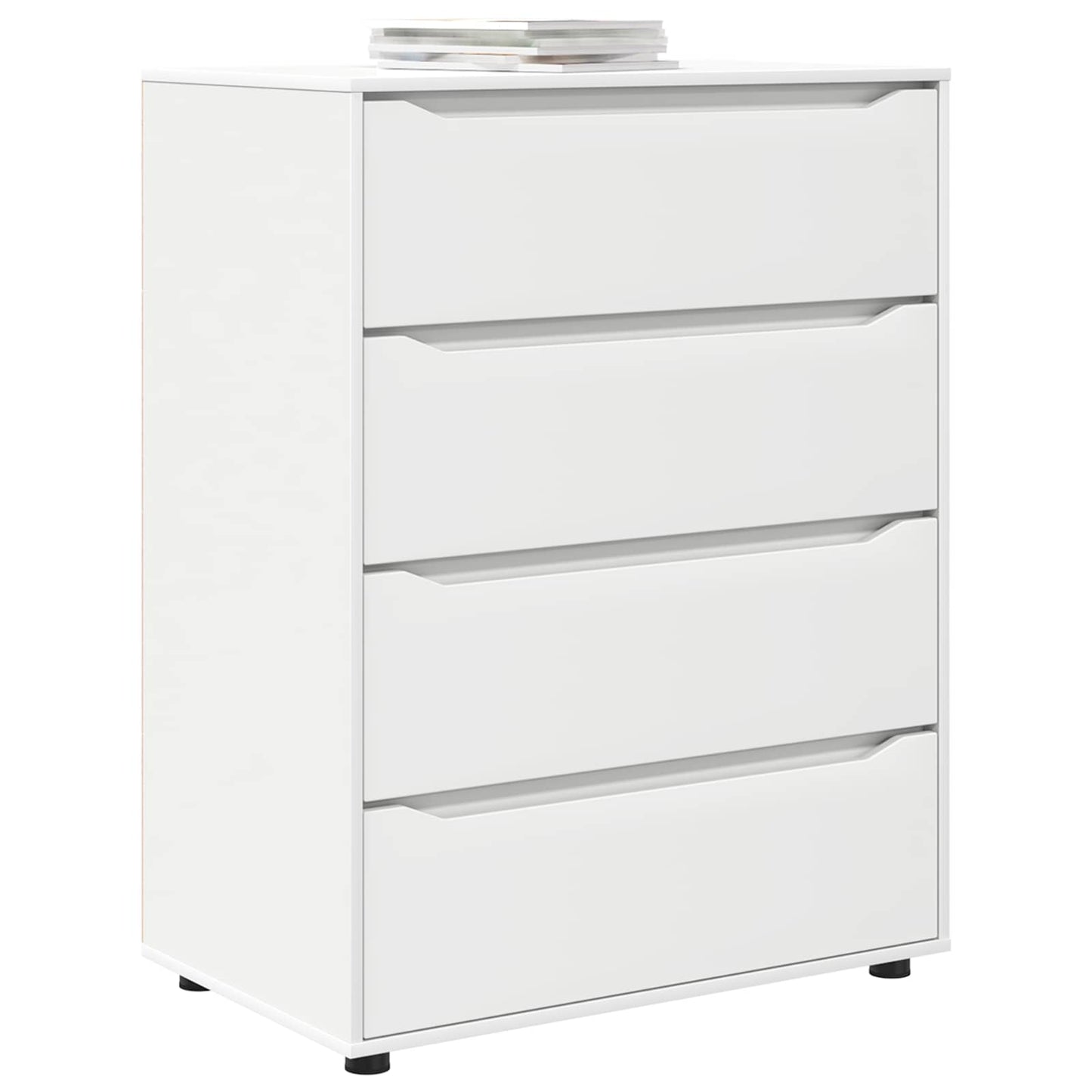 vidaXL Ντουλάπες Αποθήκευσης Λευκό 80 x 48 x 105 εκ Επεξεργασμένο ξύλο