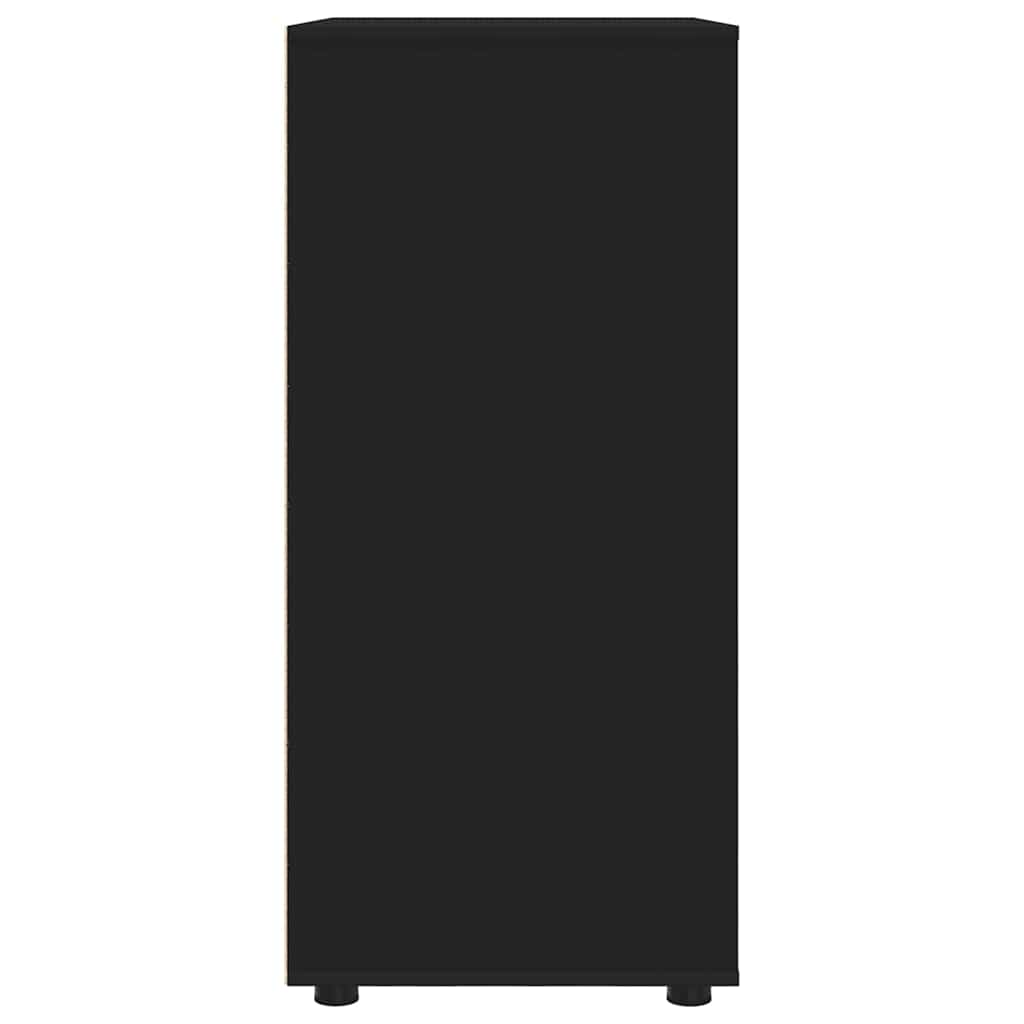 vidaXL Ντουλάπες Αποθήκευσης 2 pcs Μαύρο 80 x 48 x 105 εκ