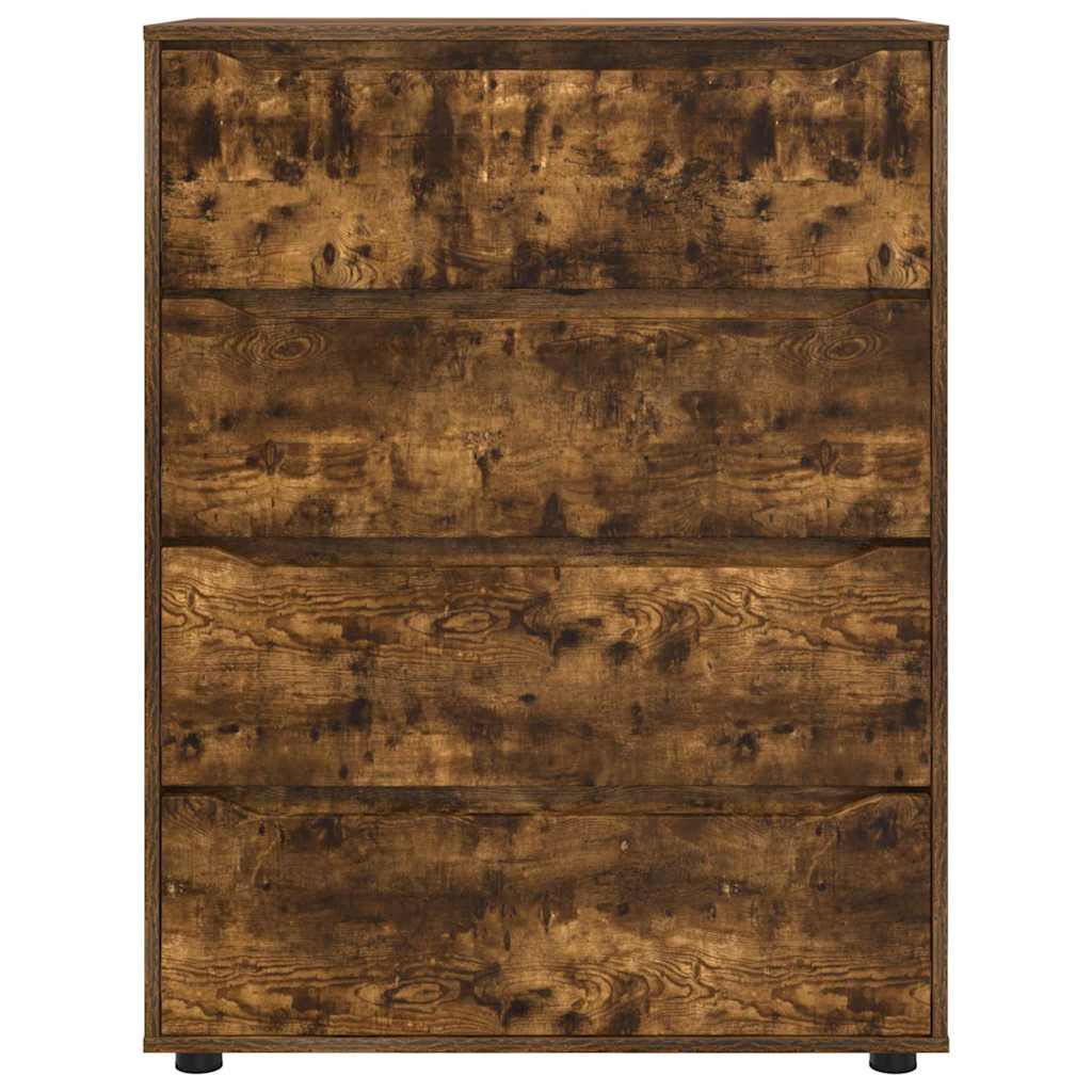 vidaXL Ντουλάπες Αποθήκευσης 2 pcs Καπνιστό Δρύς 80 x 48 x 105 εκ