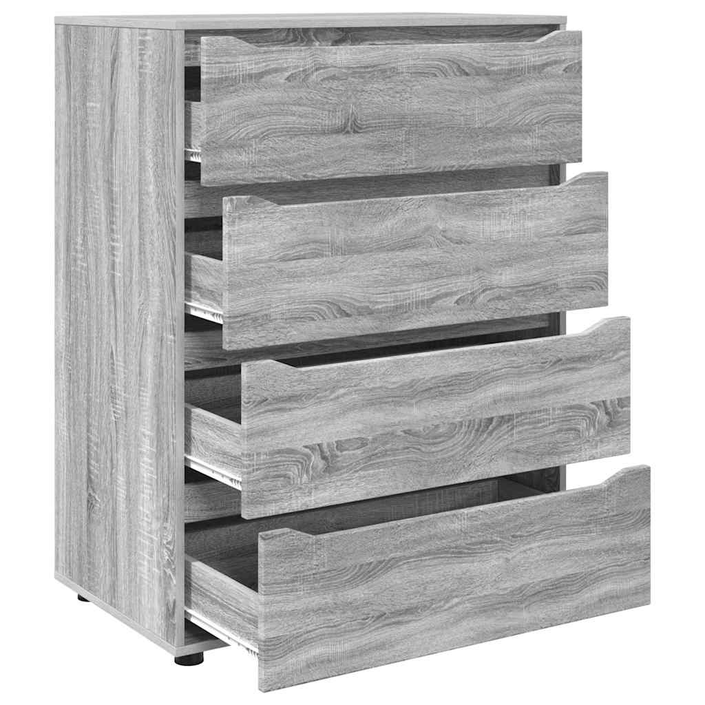 vidaXL Ντουλάπες Αποθήκευσης 2 pcs Γκρίζο Σονομα 80 x 48 x 105 εκ