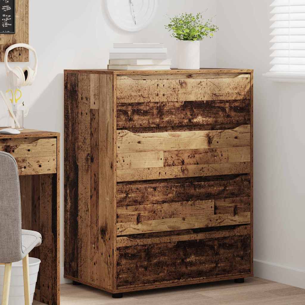 vidaXL Ντουλάπες Αποθήκευσης 2 pcs Παλιό Ξύλο 80 x 48 x 105 εκ