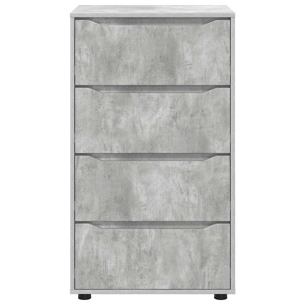 vidaXL Ντουλάπες Αποθήκευσης 2 pcs Σκυρόδεμα Γκρι 60 x 48 x 105 εκ.