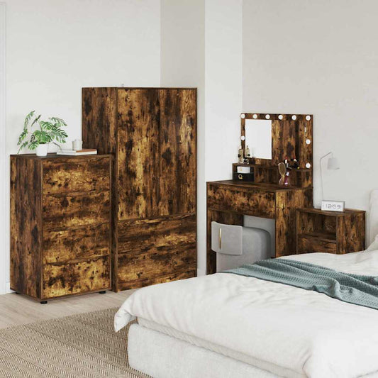 vidaXL Ντουλάπες Αποθήκευσης 2 pcs Καπνιστό Δρύς 60 x 48 x 105 εκ.