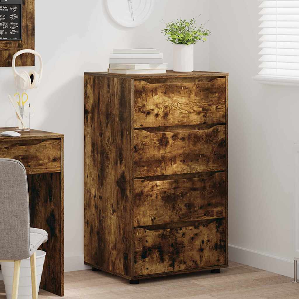 vidaXL Ντουλάπες Αποθήκευσης 2 pcs Καπνιστό Δρύς 60 x 48 x 105 εκ.