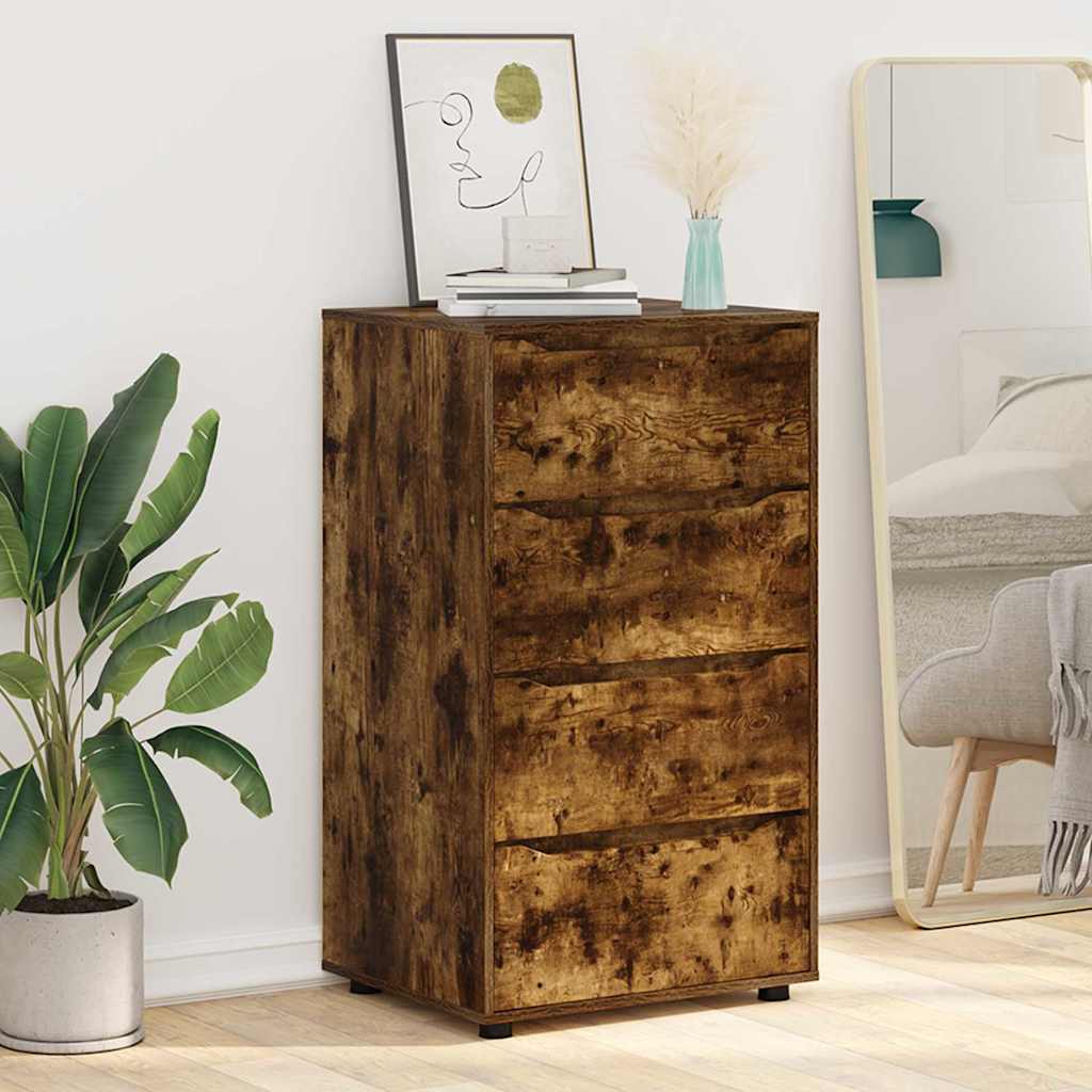 vidaXL Ντουλάπες Αποθήκευσης 2 pcs Καπνιστό Δρύς 60 x 48 x 105 εκ.