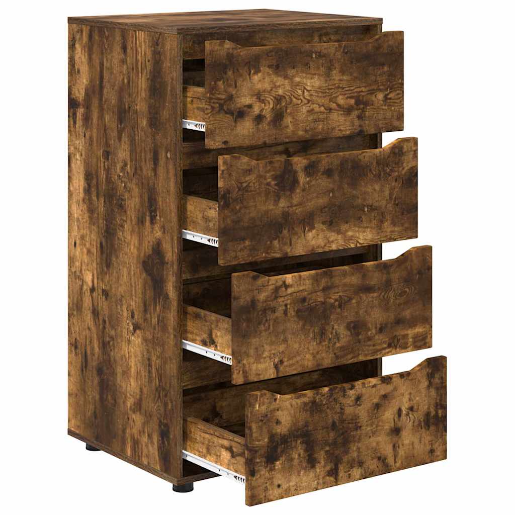 vidaXL Ντουλάπες Αποθήκευσης 2 pcs Καπνιστό Δρύς 60 x 48 x 105 εκ.