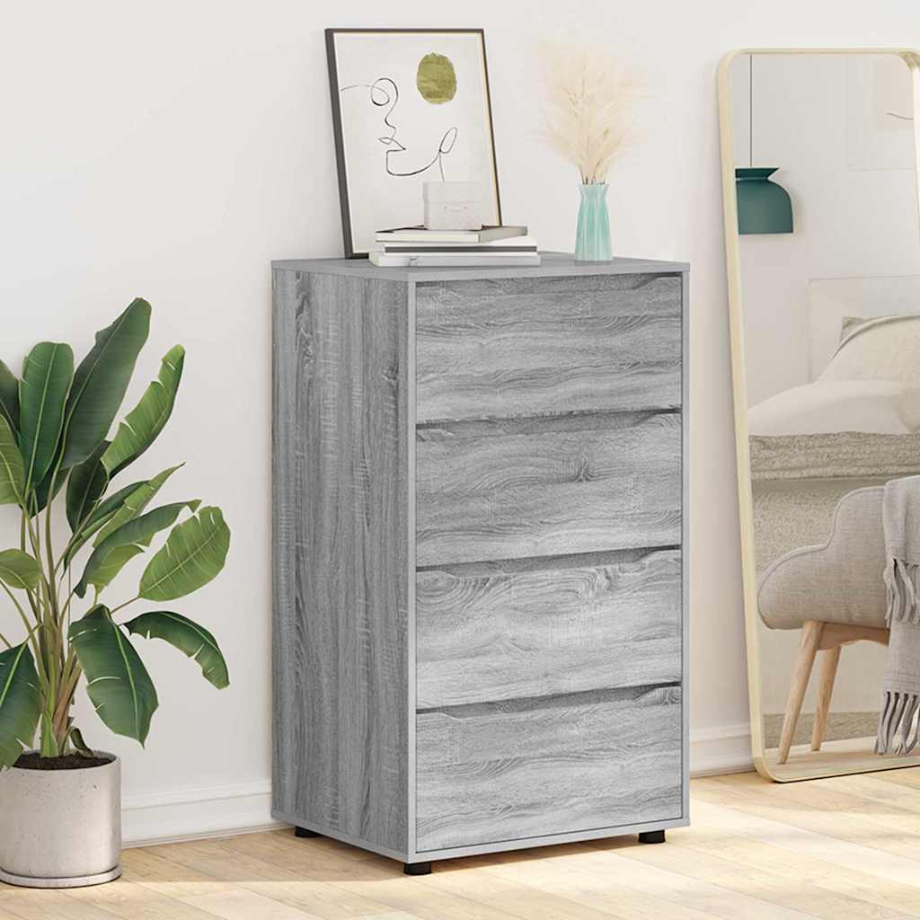 vidaXL Ντουλάπες Αποθήκευσης 2 pcs Γκρίζο Σονομα 60 x 48 x 105 εκ.