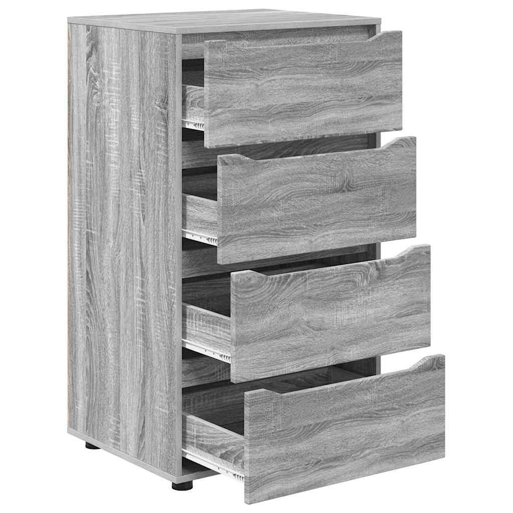 vidaXL Ντουλάπες Αποθήκευσης 2 pcs Γκρίζο Σονομα 60 x 48 x 105 εκ.