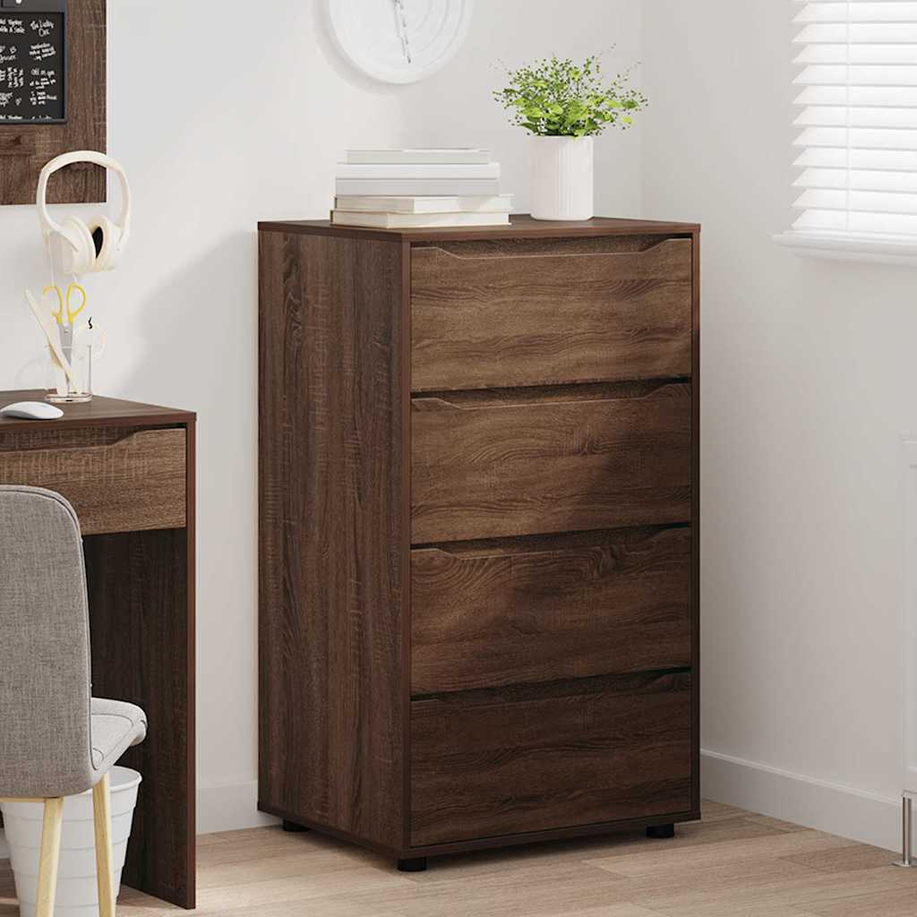 vidaXL Ντουλάπες Αποθήκευσης 2 pcs Καφέ δρυς 60 x 48 x 105 εκ.