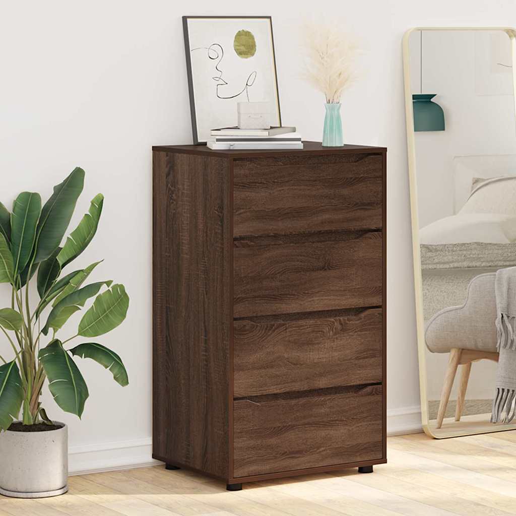 vidaXL Ντουλάπες Αποθήκευσης 2 pcs Καφέ δρυς 60 x 48 x 105 εκ.