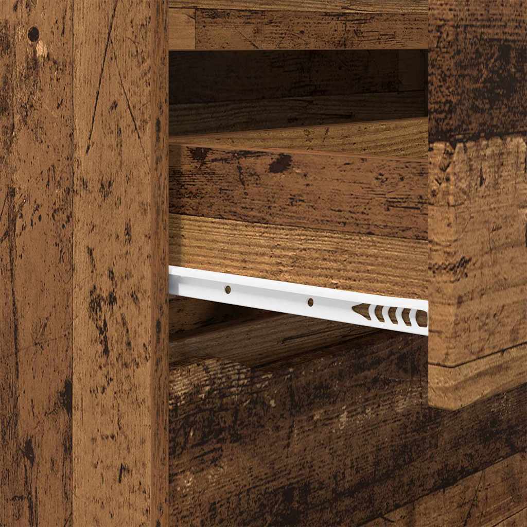 vidaXL Ντουλάπες Αποθήκευσης 2 pcs Παλιό Ξύλο 60 x 48 x 105 εκ.