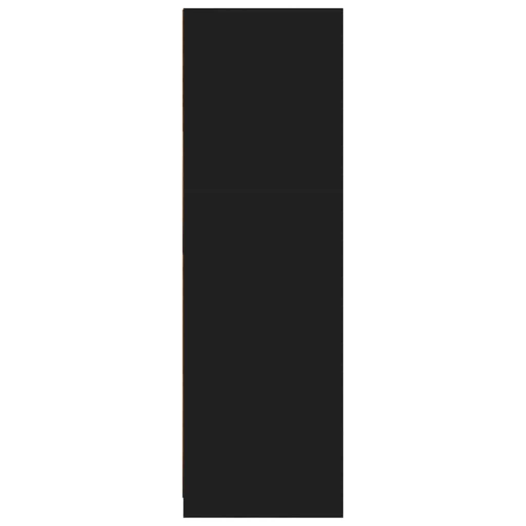 vidaXL Ντουλάπι Μπάνιου Μαύρο 79,5 x 49 x 156 εκ Επεξεργασμένο ξύλο
