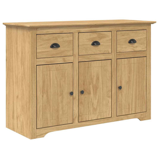 vidaXL Πλαϊνό γραφείο με συρτάρι BODO Μέλι Καφέ 115,5 x 44 x 80 εκ
