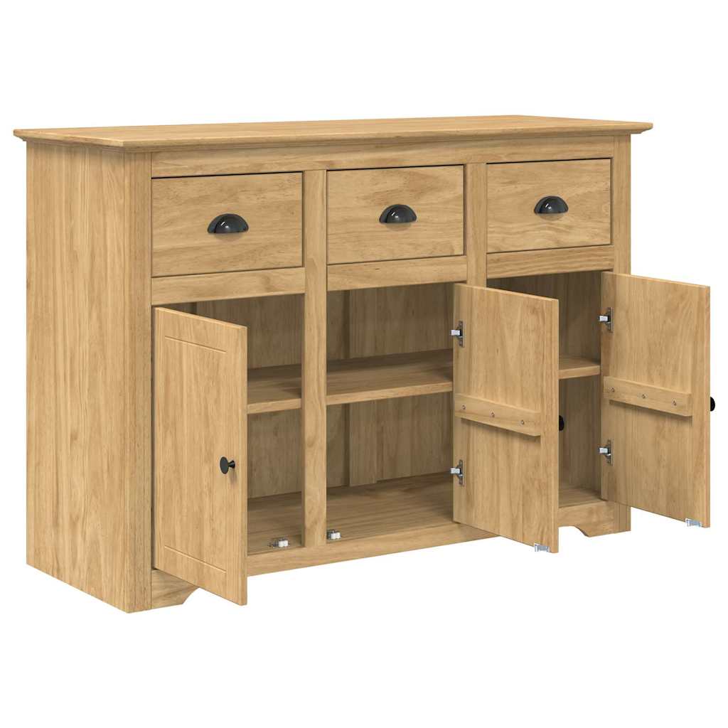 vidaXL Πλαϊνό γραφείο με συρτάρι BODO Μέλι Καφέ 115,5 x 44 x 80 εκ