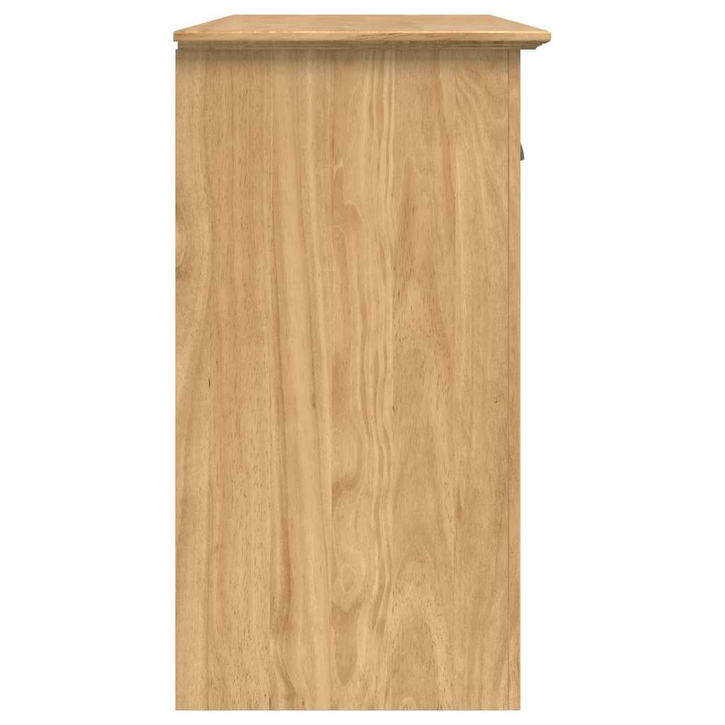vidaXL Πλαϊνό γραφείο με συρτάρι BODO Μέλι Καφέ 115,5 x 44 x 80 εκ