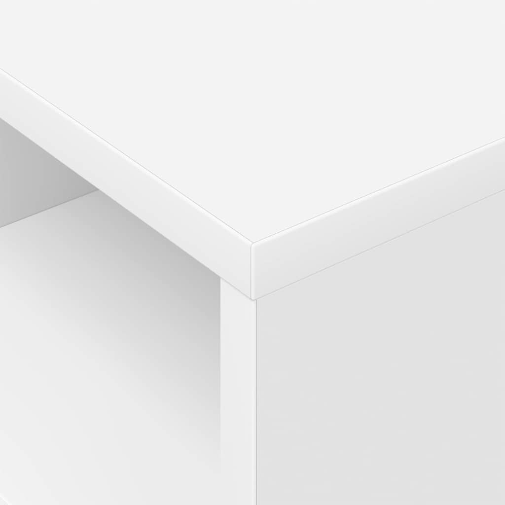 vidaXL End Table 2 pcs Λευκό 30,5 x 30 x 45 εκ Επεξεργασμένο ξύλο