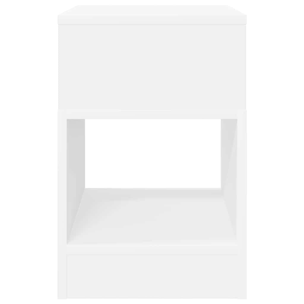 vidaXL End Table 2 pcs Λευκό 30,5 x 30 x 45 εκ Επεξεργασμένο ξύλο