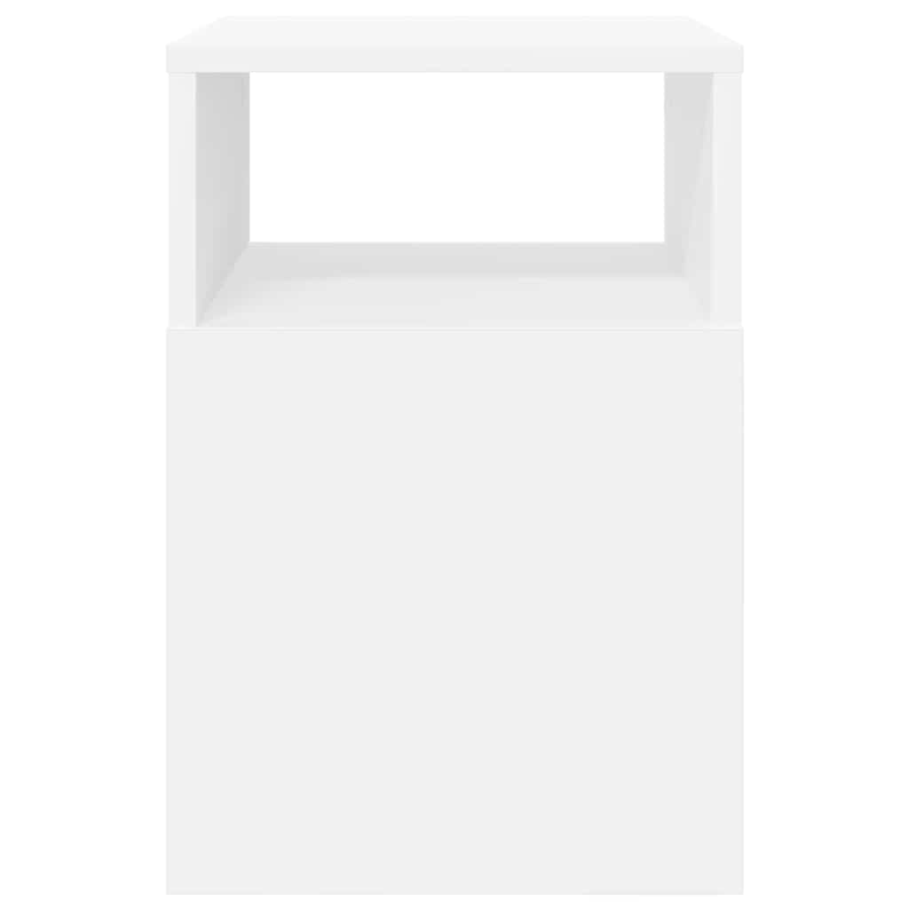 vidaXL End Table 2 pcs Λευκό 30,5 x 30 x 45 εκ Επεξεργασμένο ξύλο
