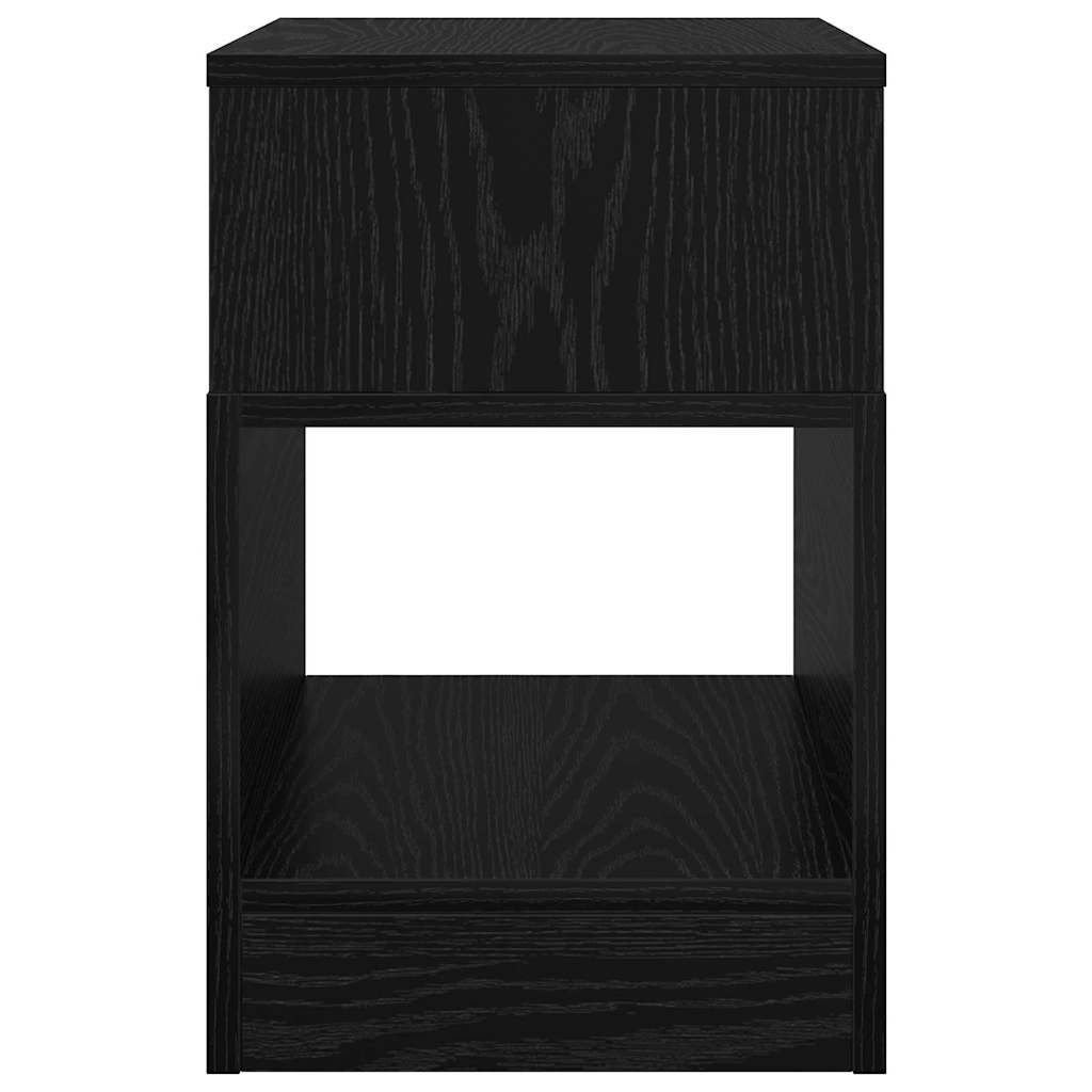 vidaXL End Table 2 pcs Μαύρη Οξυά 30,5 x 30 x 45 εκ Επεξεργασμένο ξύλο