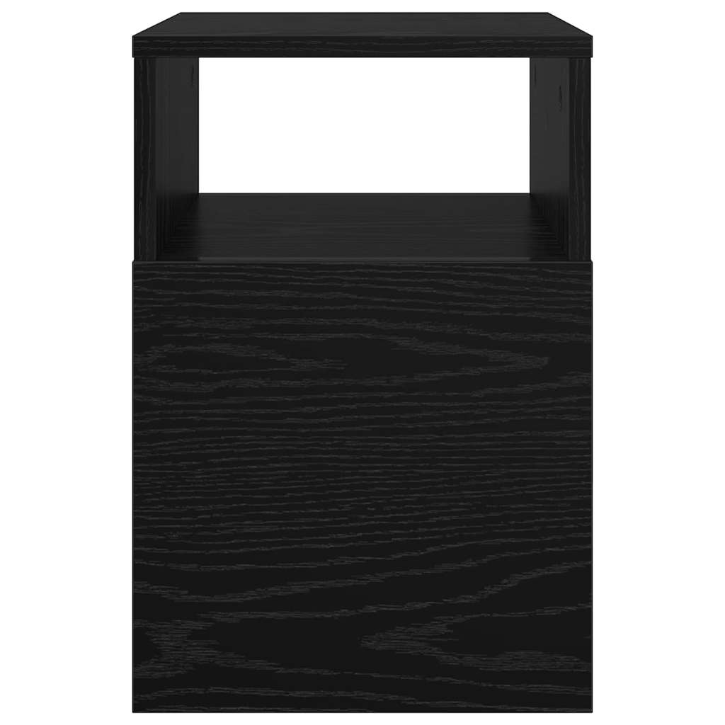vidaXL End Table 2 pcs Μαύρη Οξυά 30,5 x 30 x 45 εκ Επεξεργασμένο ξύλο