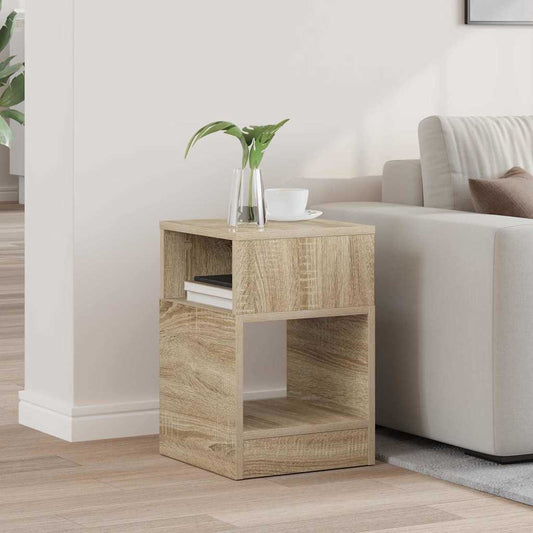 vidaXL End Table Δρύς Sonoma 30,5 x 30 x 45 εκ Επεξεργασμένο Ξύλο