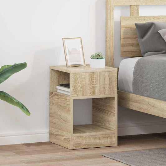 vidaXL End Table 2 pcs Δρύς Sonoma 30,5 x 30 x 45 εκ