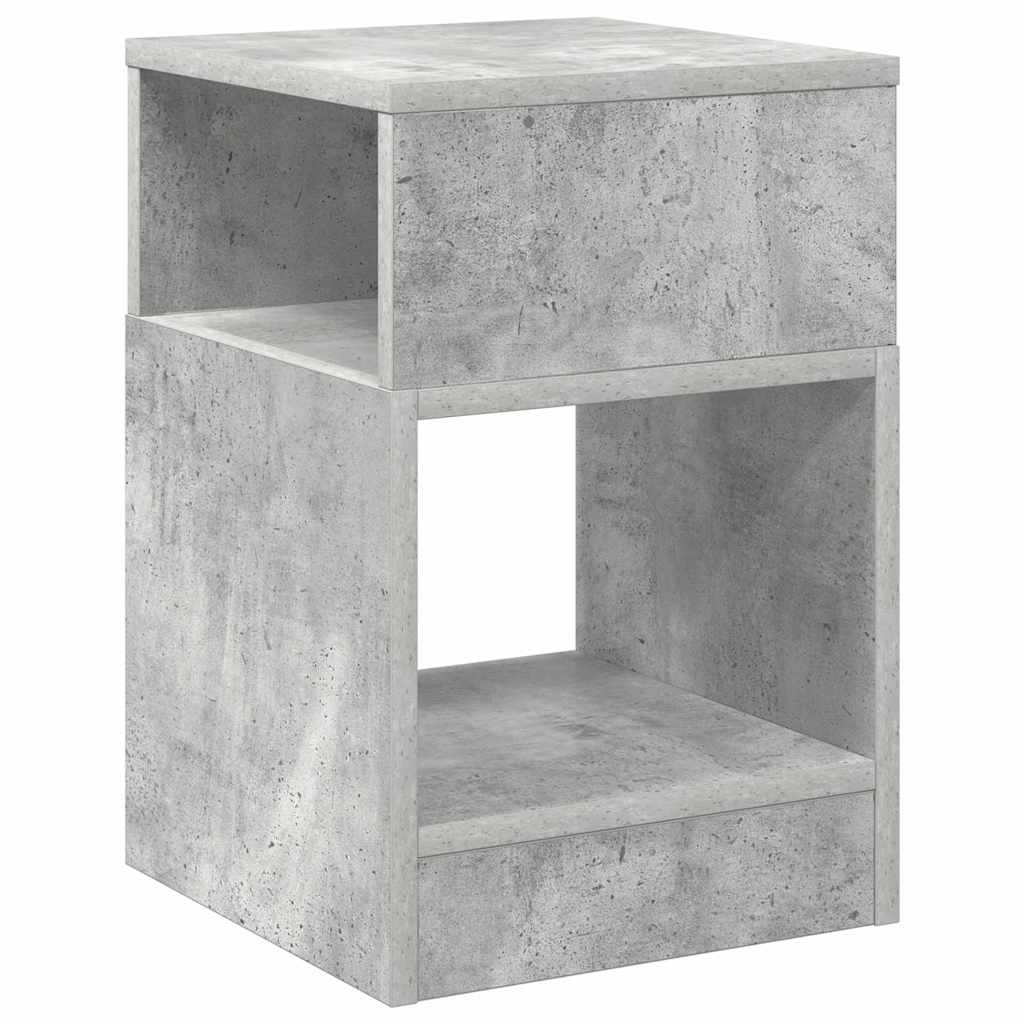 vidaXL End Table Σκυρόδεμα Γκρι 30,5 x 30 x 45 εκ Επεξεργασμένο Ξύλο