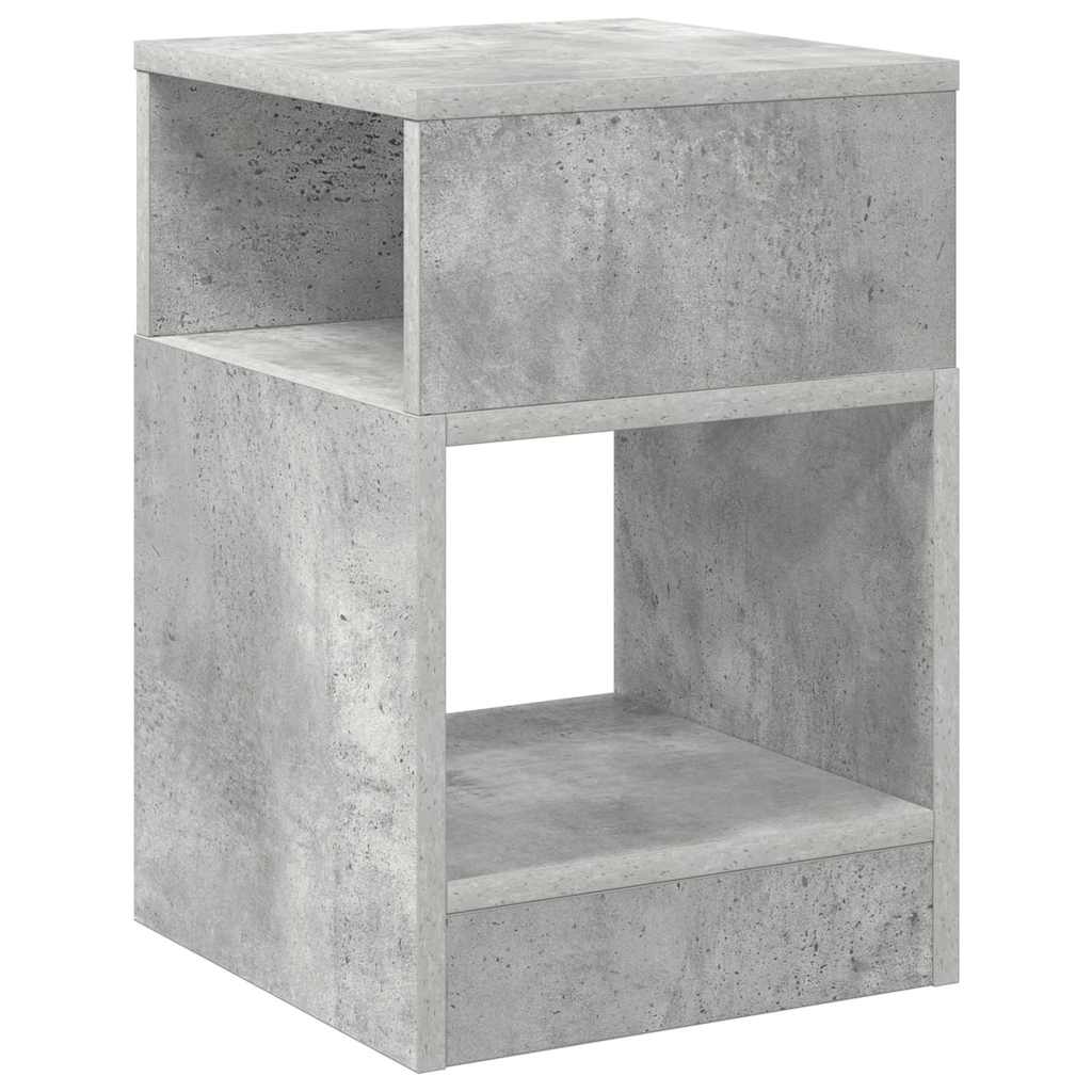 vidaXL End Table 2 pcs Σκυρόδεμα Γκρι 30,5 x 30 x 45 εκ
