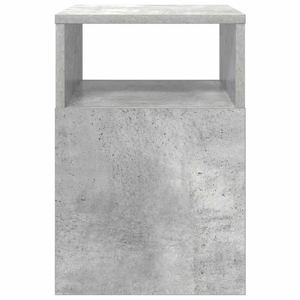 vidaXL End Table 2 pcs Σκυρόδεμα Γκρι 30,5 x 30 x 45 εκ