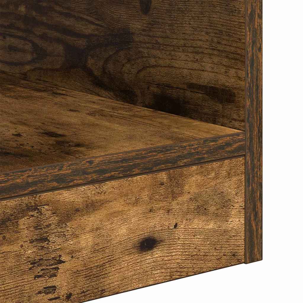 vidaXL End Table Καπνιστό Δρύς 30,5 x 30 x 45 εκ Επεξεργασμένο ξύλο