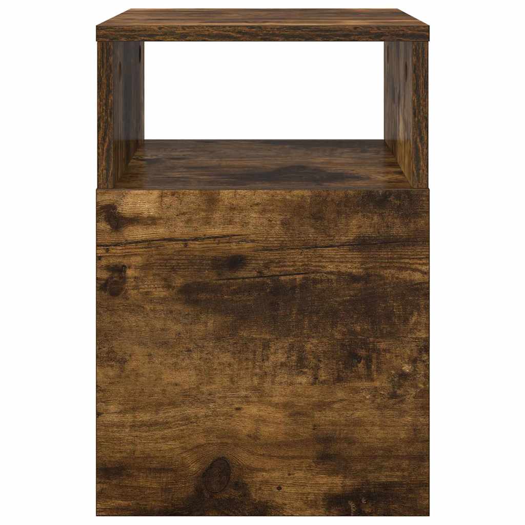 vidaXL End Table Καπνιστό Δρύς 30,5 x 30 x 45 εκ Επεξεργασμένο ξύλο