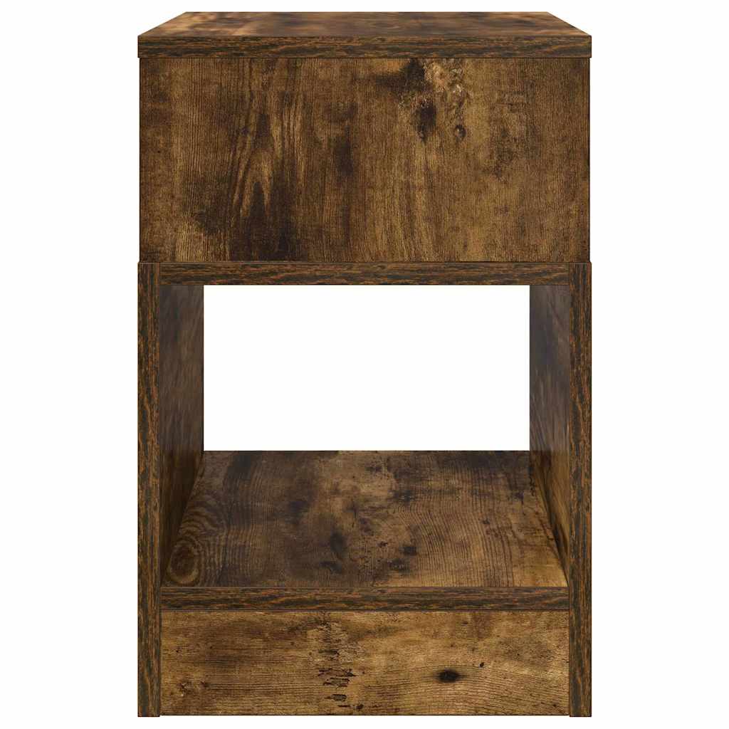 vidaXL End Table 2 pcs Καπνιστό Δρύς 30,5 x 30 x 45 εκ