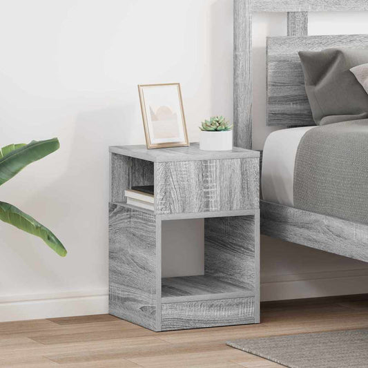 vidaXL End Table 2 pcs Γκρίζο Σονομα 30,5 x 30 x 45 εκ