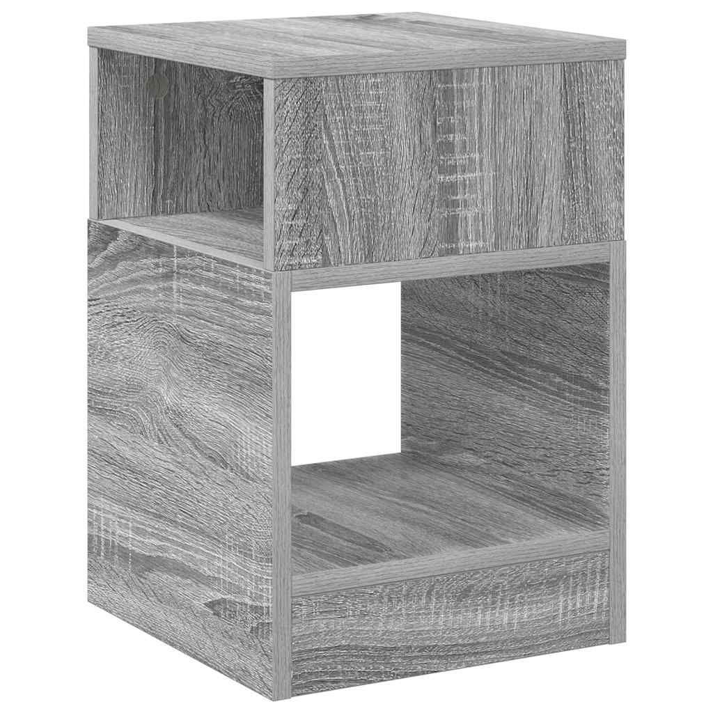 vidaXL End Table 2 pcs Γκρίζο Σονομα 30,5 x 30 x 45 εκ