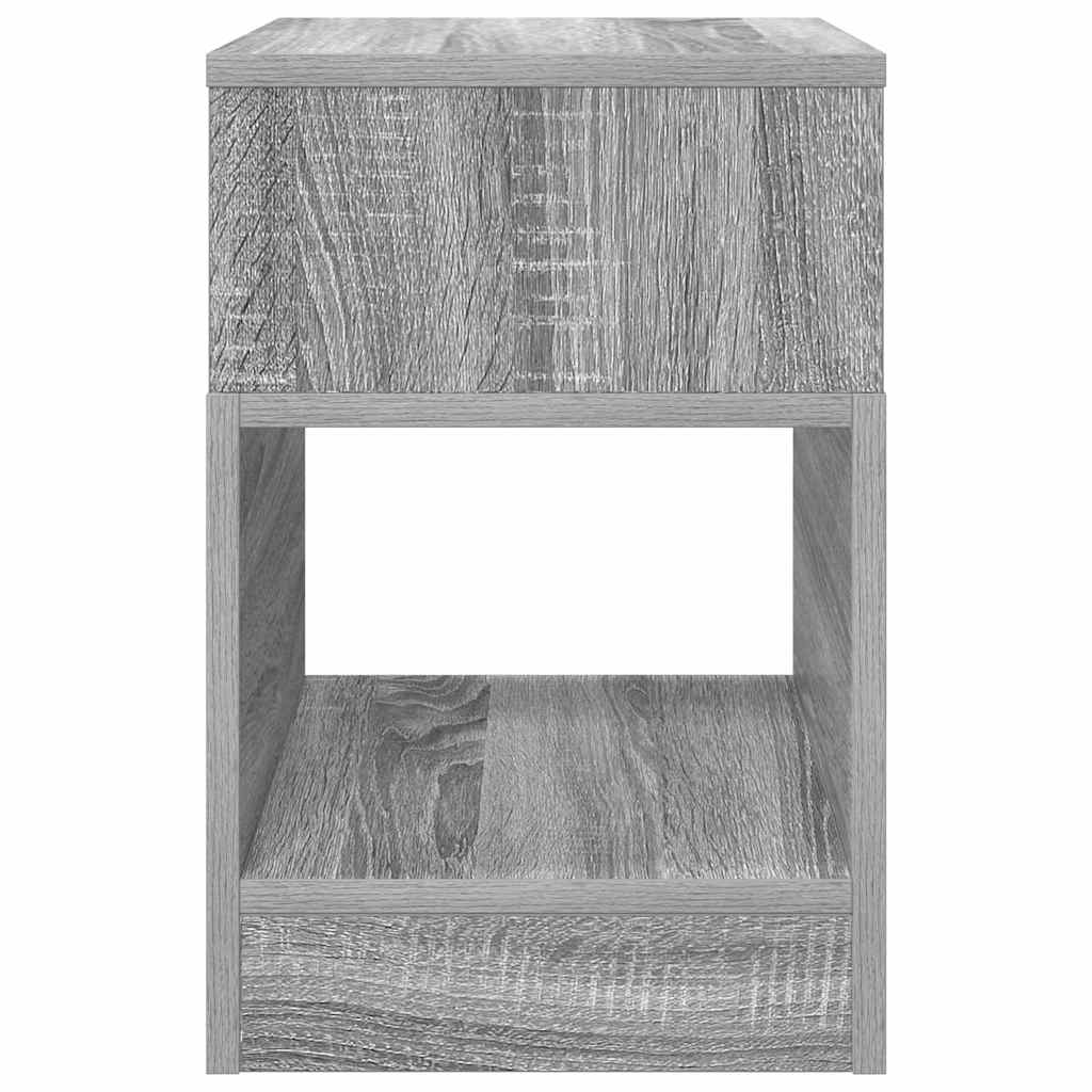 vidaXL End Table 2 pcs Γκρίζο Σονομα 30,5 x 30 x 45 εκ