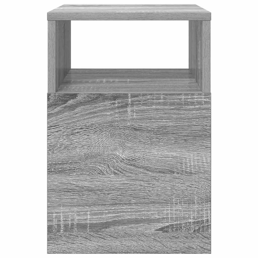 vidaXL End Table 2 pcs Γκρίζο Σονομα 30,5 x 30 x 45 εκ