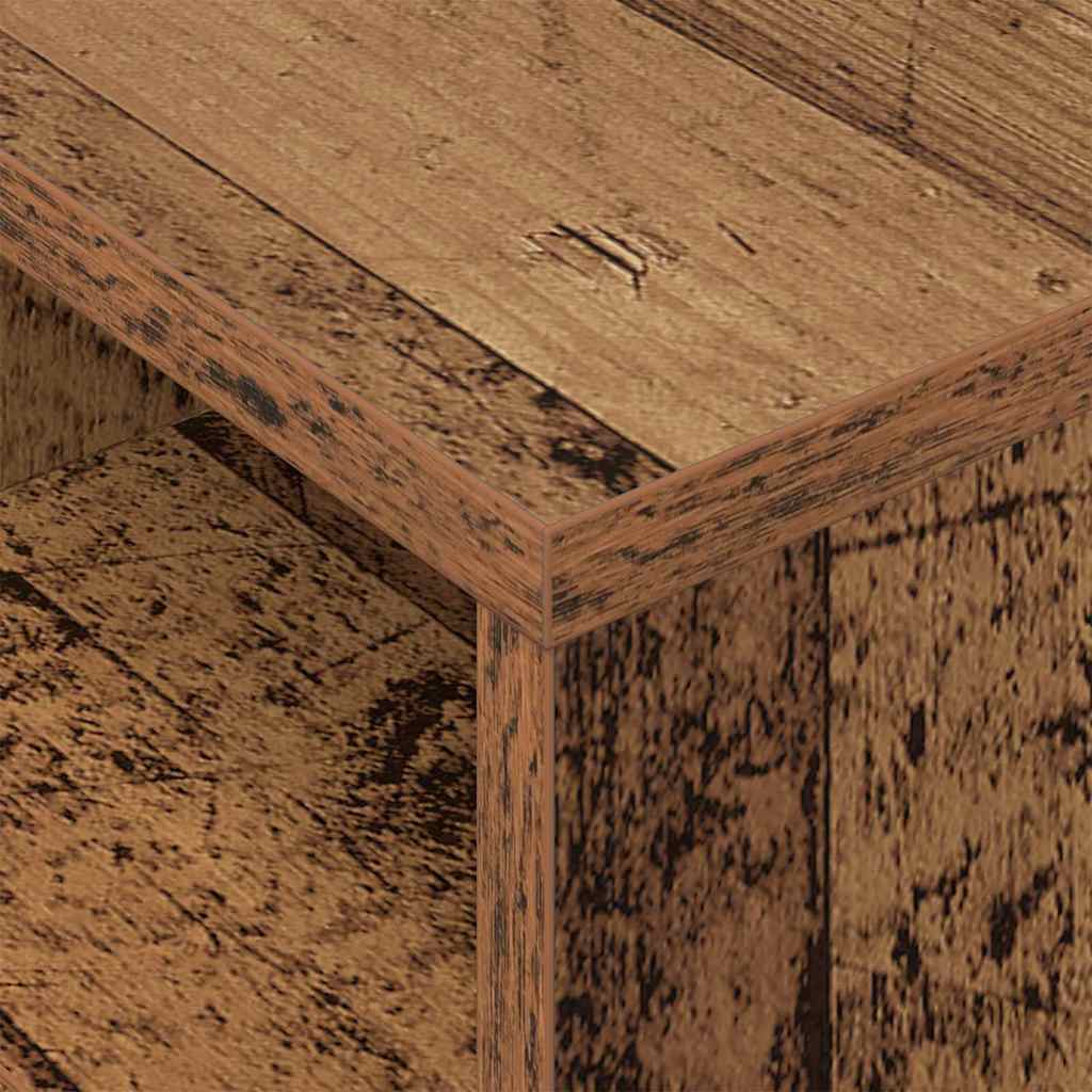 vidaXL End Table 2 pcs Παλιό ξύλο 30,5 x 30 x 45 εκ Επεξεργασμένο ξύλο