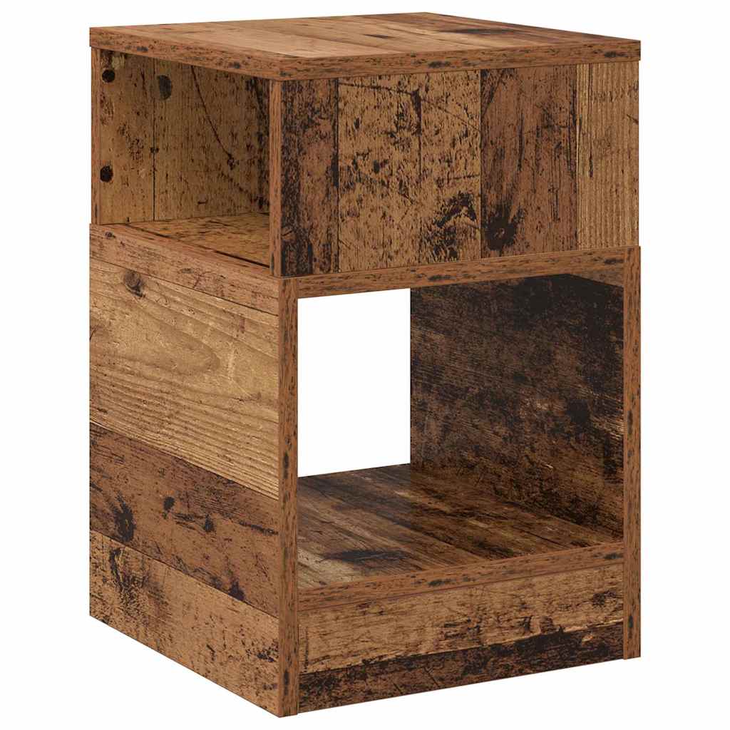 vidaXL End Table 2 pcs Παλιό ξύλο 30,5 x 30 x 45 εκ Επεξεργασμένο ξύλο