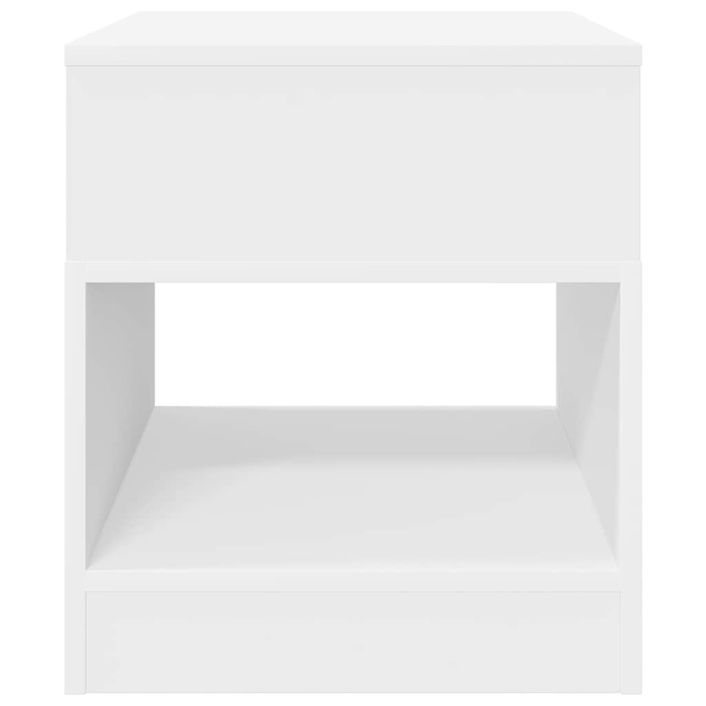 vidaXL End Table Λευκό 40,5 x 40 x 45 εκ Επεξεργασμένο ξύλο