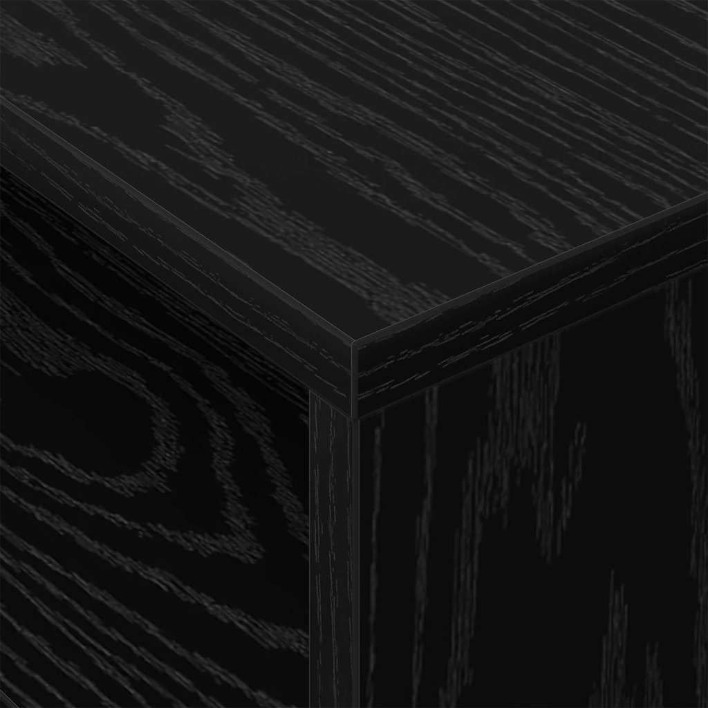 vidaXL End Table 2 pcs Μαύρη Οξυά 40,5 x 40 x 45 εκ Επεξεργασμένο ξύλο