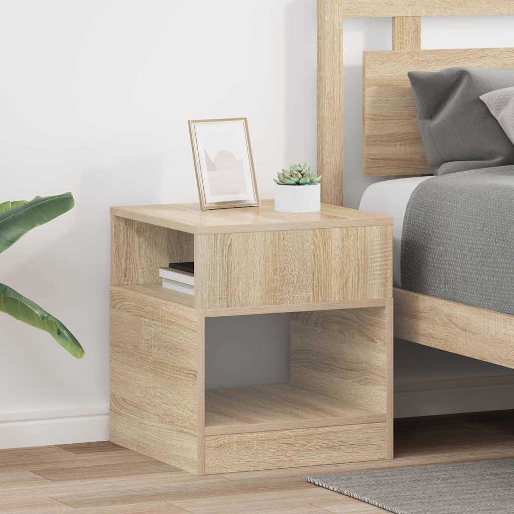 vidaXL End Table 2 pcs Δρύς Sonoma 40,5 x 40 x 45 εκ