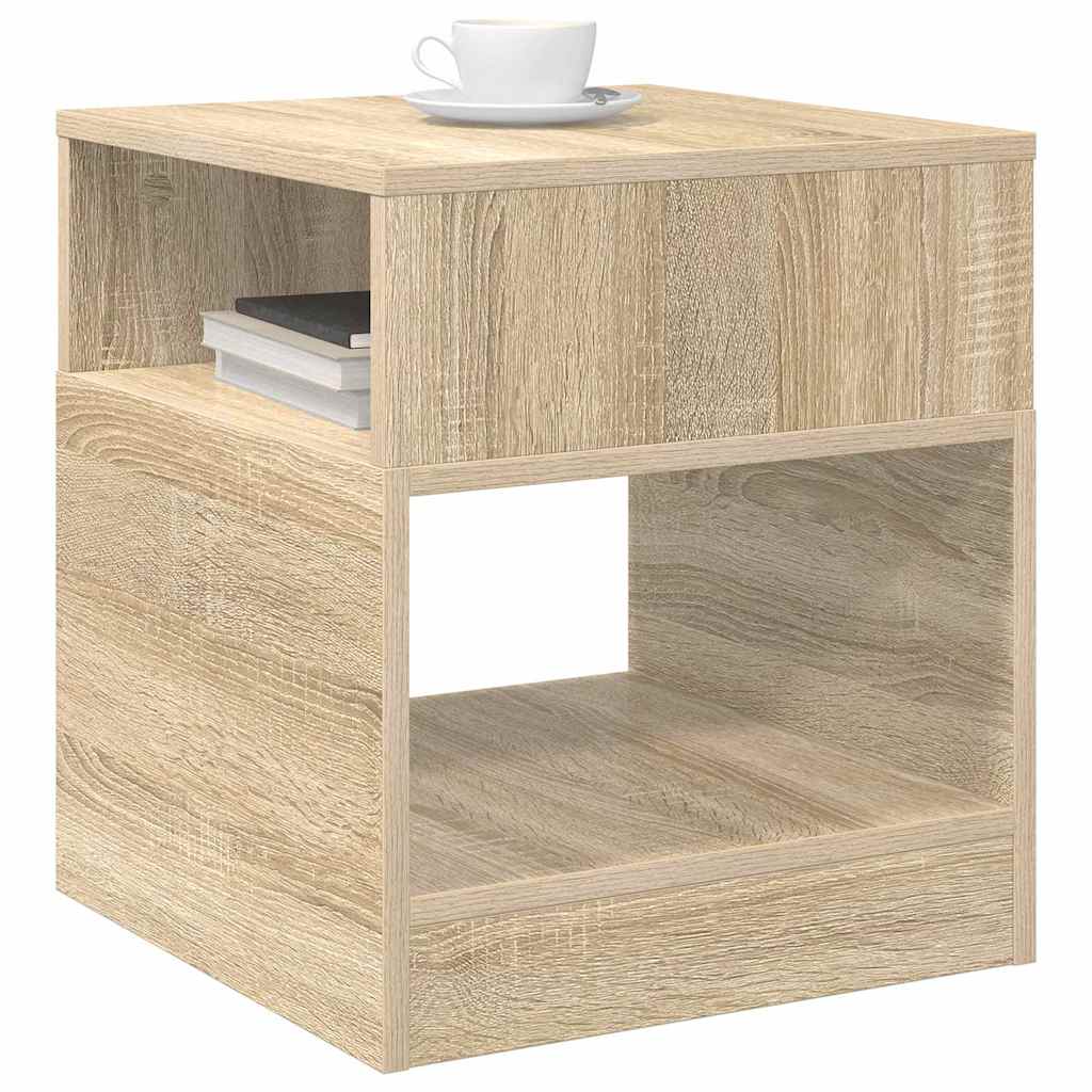 vidaXL End Table 2 pcs Δρύς Sonoma 40,5 x 40 x 45 εκ