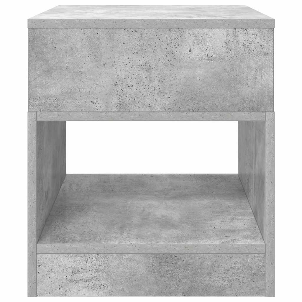 vidaXL End Table 2 pcs Σκυρόδεμα Γκρι 40,5 x 40 x 45 εκ