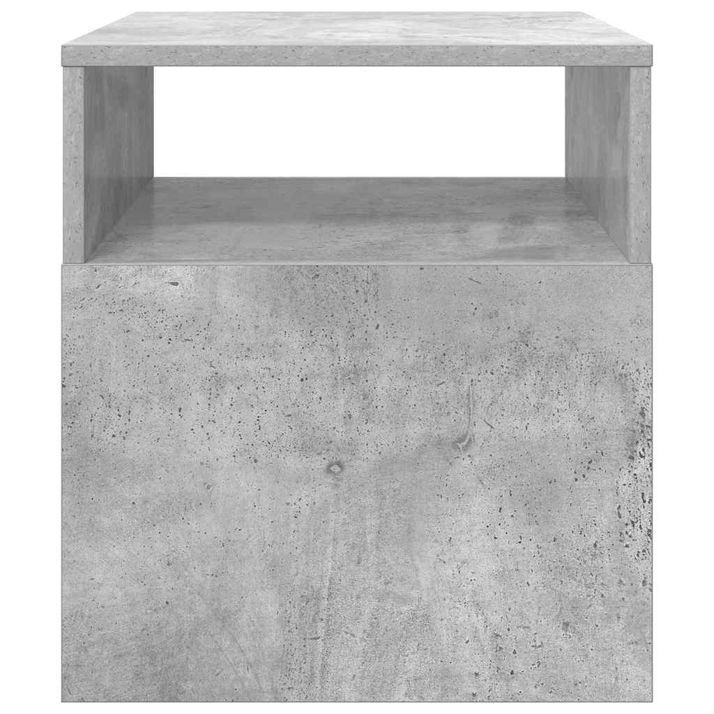 vidaXL End Table 2 pcs Σκυρόδεμα Γκρι 40,5 x 40 x 45 εκ